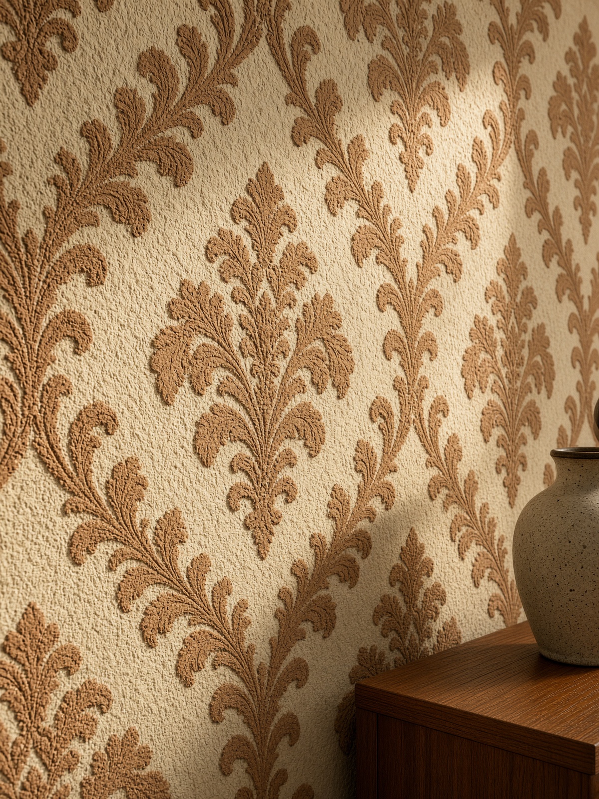 Banaras damask wallpaper and wallposters at Kukreja Furnishings, Pimpri